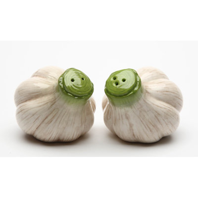 Cosmos Gifts Garlic Salt and Pepper Set