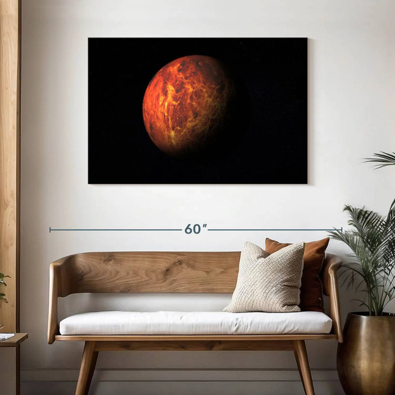 Oberle Planet Mars, 30" H x 45" W