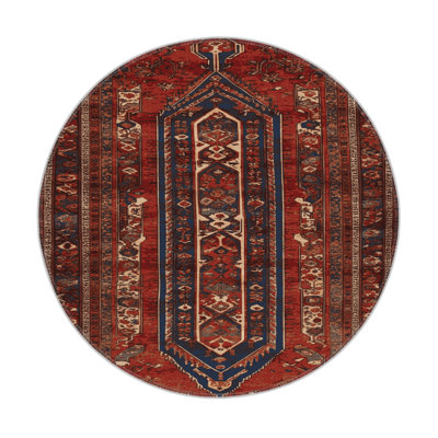 Tapis d'intérieur et d'extérieur brun Persian