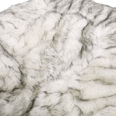 Negar 5 Foot Rounded Short Faux Fur Bean Bag