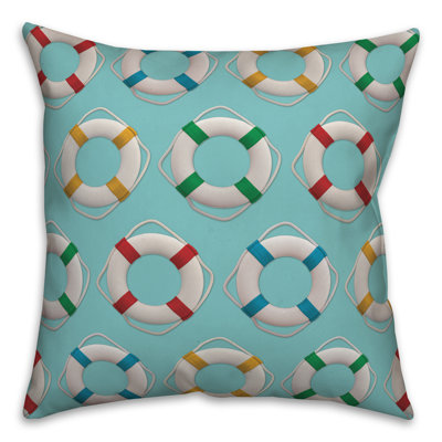 Housse de coussin décoratif à motif sauver mise & insert