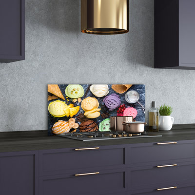 Luetta 50cm W x 100cm L Glass Peel and Stick Panel