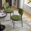 Ensemble de 2 chaises de salle à manger rembourrées - vert-924611440