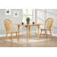 Clermeau 18" Windsor Back Dining Chairs, Solid Wood with Light Oak Finish-481122089