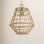 Single Light Jute Dimmable Pendant