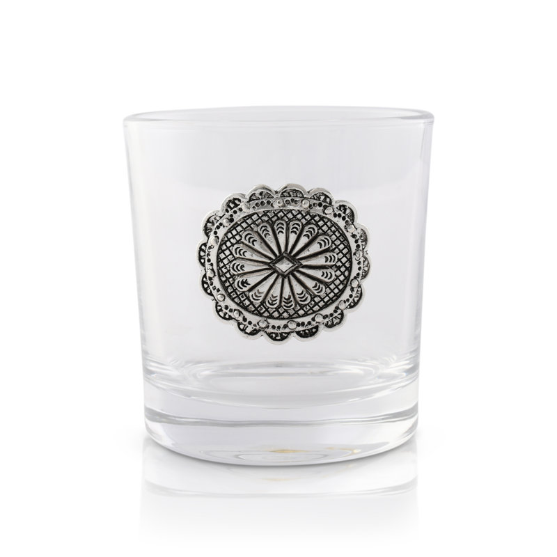 Ensemble de 4 pièces 12 oz. Ensemble de verres à whisky Western Concho