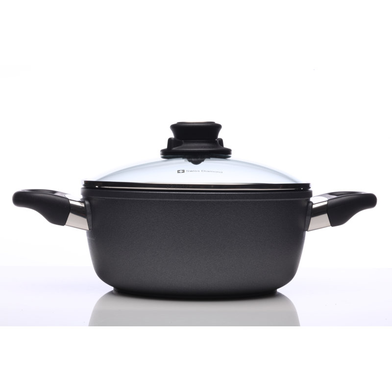 Round Aluminum Casserole Set, 2.3 Quarts