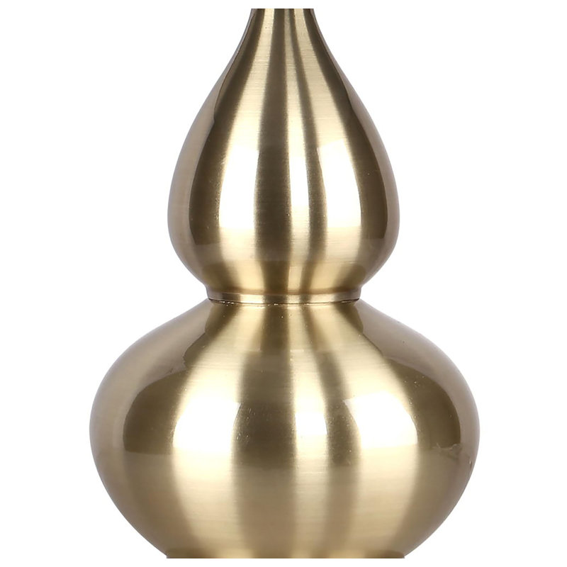 Arruda Metal Table Lamp, Turquoise, Antique Soft Brass