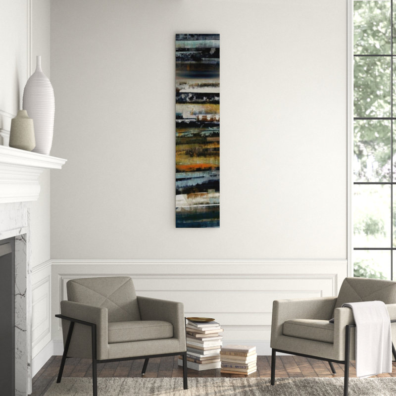 Primitive Textures II Print by James McAllen, Glass Coat, 66" H x 15" W