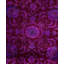 Overdyed Hand-Knotted Wool Modern-Contemporary Purple Runner 2' 7" x 12' 2"