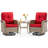 Maximos 3-Piece Outdoor Swivel Chairs with Cushions-2035933333-2035933332