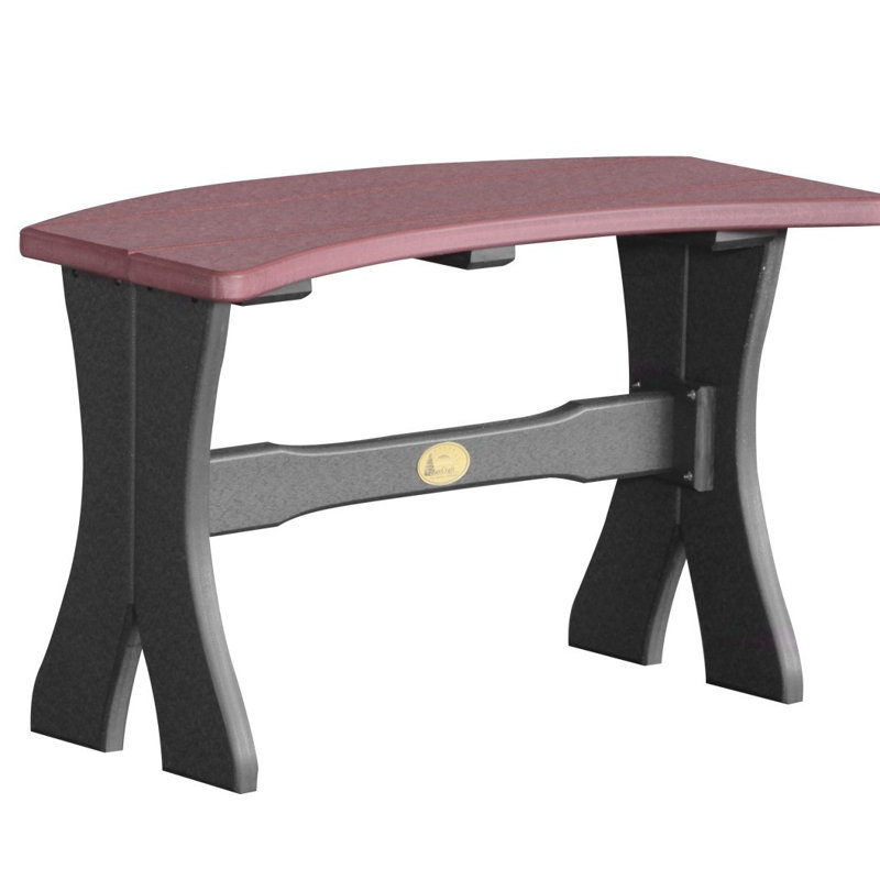 Banc de pique-nique en plastique Aiko Classic, Bois de cerisier / noir