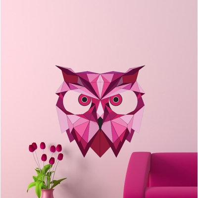 Adhésif décoratif polygonale hibou