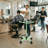 Utility Cart with Wheels Adjustable Height Storage Cart with Tray Rolling craft cart-106892583