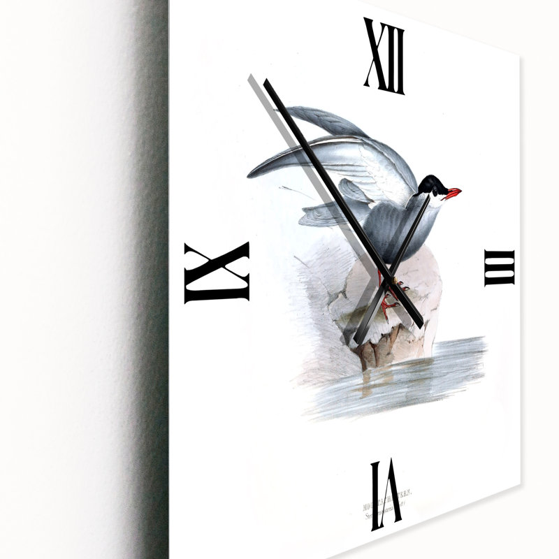 Horloge murale rétro Vintage Bird of Europe I, Grand