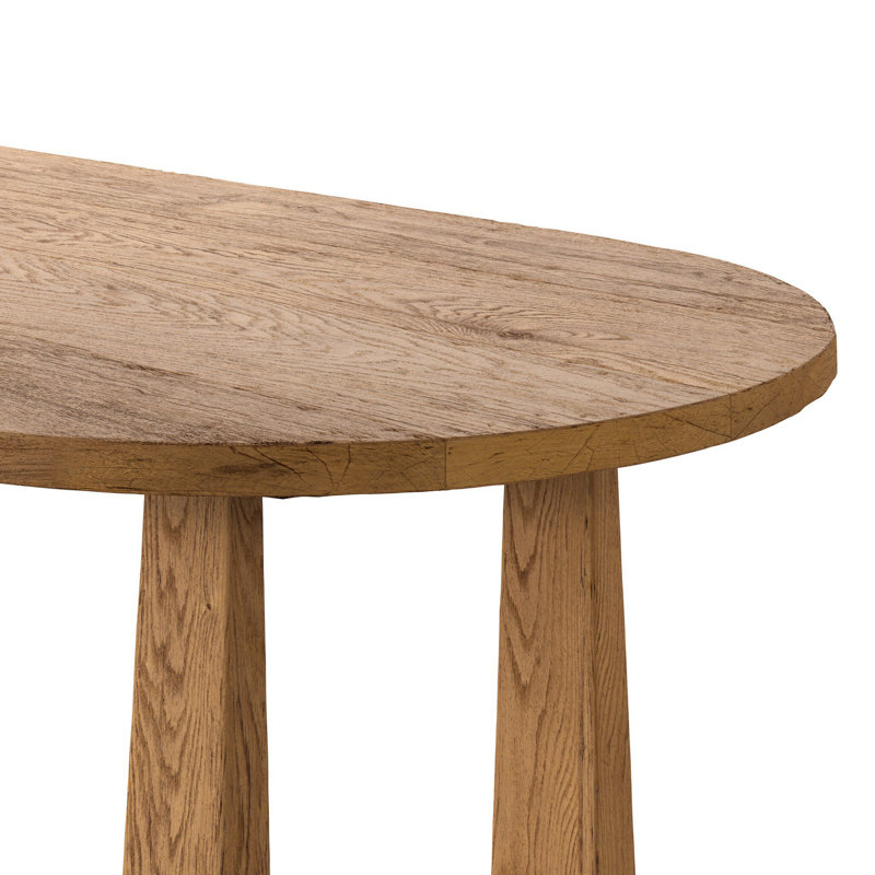 AYLA Oval Solid Oak Dining Table