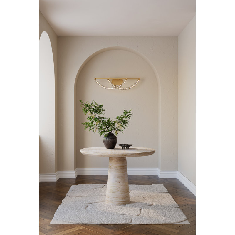 Meuble-lavabo à DEL 36 po Pearl, Laiton