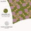 Housse de coussin floral en polyester