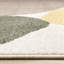 Tapis d'intérieur jaune à poils courts Mentko-47904001