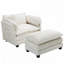 Fauteuil club avec repose-pieds Boucle-1117254348