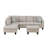 103" Verona Off-White Flannel 3-Piece Left Facing Sectional Sofa Set With Chaise And Storage Ottoman-1162589149-1162589142