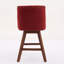 Ensemble de 2 tabourets pivotants à hauteur de comptoir, tabourets de bar rembourrés à hauteur de siège H 26 po-1959537501