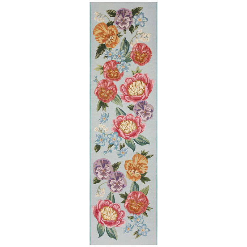 Kincaid Secret Garden Indoor/Outdoor Area Rug, Runner 1'11" x 7'6"
