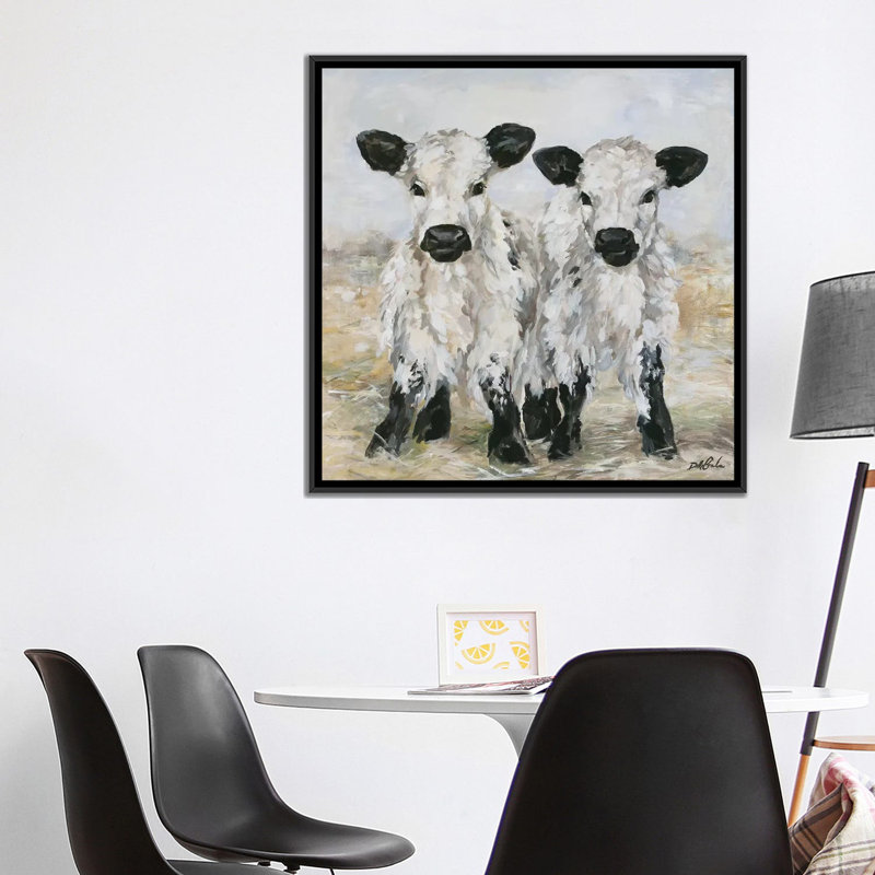 «Freckles And Speckles», peinture sur toile tendue, H 37 po x l 37 po x P 1,5 po, Toile avec cadre flottant noir