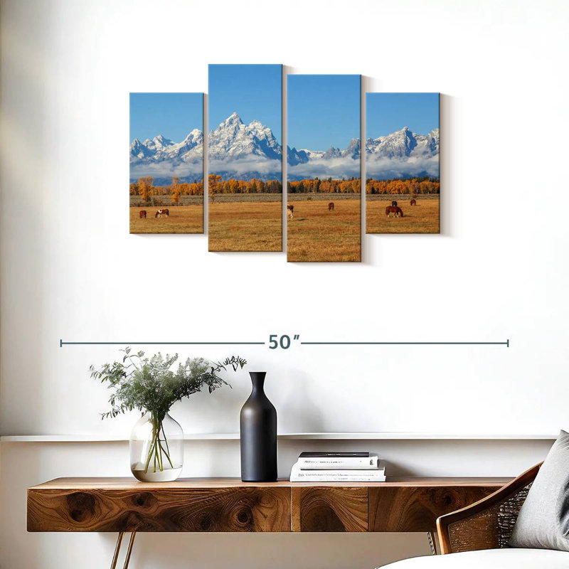 Scène d'automne Alvord Grand Teton, H 22 po x l 36 po