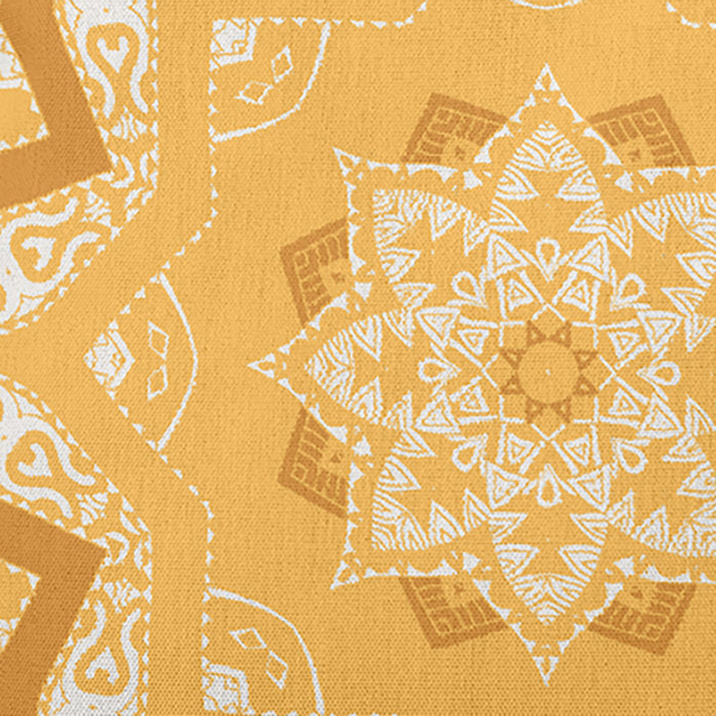 Housse et insert d'oreiller rectangulaire intérieur / extérieur en polyester Happy Hippy