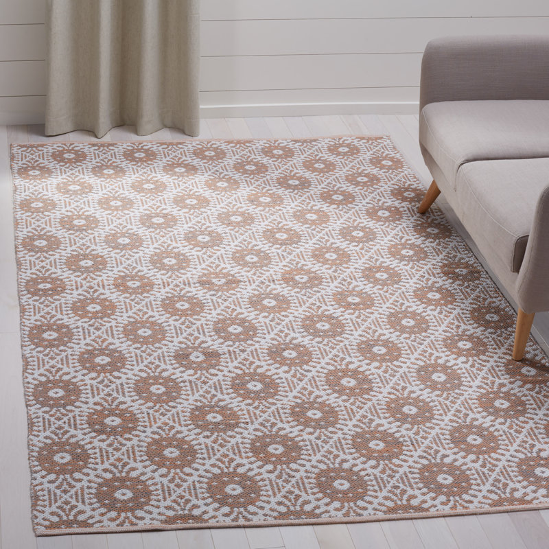 Tapis géométrique tissé à la main Clemence, Rectangle 5 pi x 8 pi