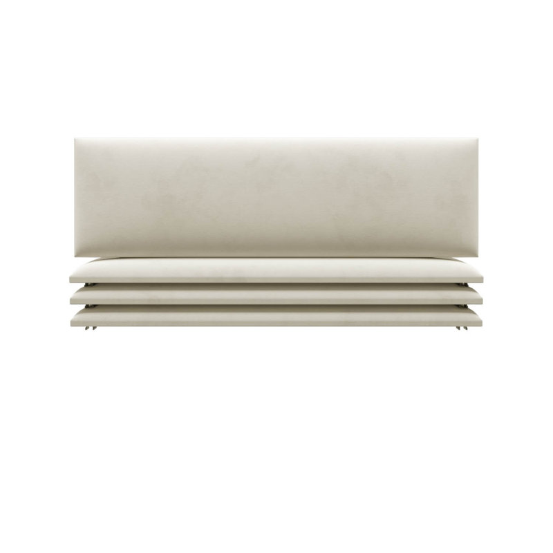 Mailyn Upholstered Headboard, 23 H cm x 76 W cm x 23 D cm, Boucle Ivory