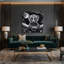 Art animalier sur toile noir