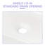 Lavabo de salle de bain rectangulaire en céramique blanche 19 "X15"-336457135