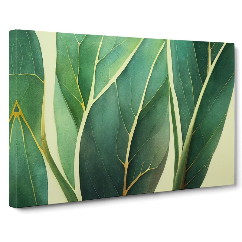 Alluring Leaf - Wrapped Canvas, 40cm H x 60cm W x 3cm D