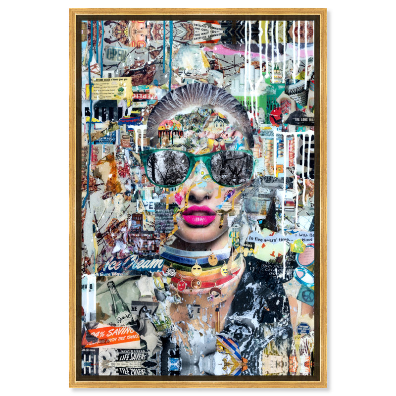 « long night », reproduction d’impression sur toile, H 30 po x l 20 po, Cadre flottant doré