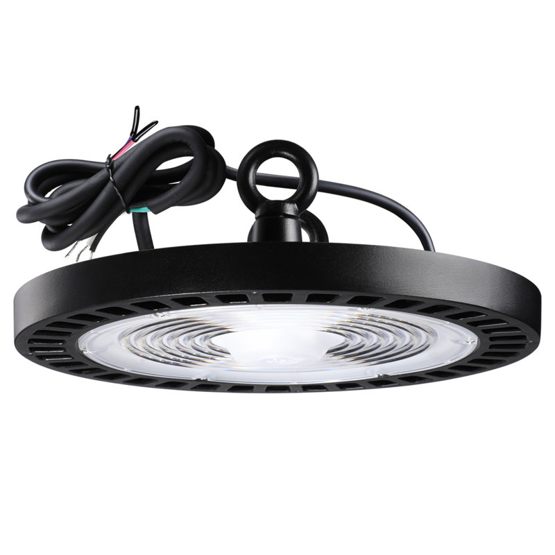 Lumière de 150W à DEL haute baie, 0-10V à intensité variable, lumière de garage UFO commerciale ultra-lumineuse, lumière du jour 5000K