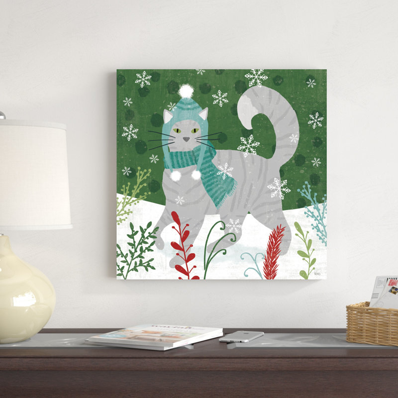 Purrfect Holiday V, H 20 po x l 20 po x P 1,25 po