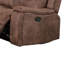 Canapé inclinable Verra avec porte-gobelets, similicuir brun noyer, 80 po-117559212