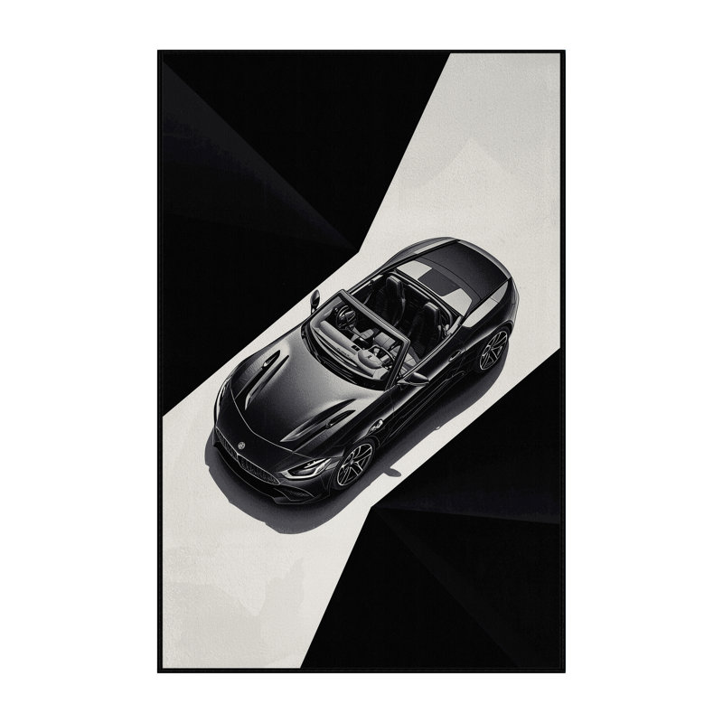 Tapis gris moelleux et moelleux Edens Roadster, 3 X 5