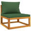 Chaise de patio avec coussins et repose-pieds-1224075569
