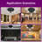 Flsnt 3-light Track Lighting Fixtures Ceiling, Matte Black Round Directional Ceiling Spotlight,for Living Room, Kitchen, Rotatable Heads, 24w, 3000k, 1350lm