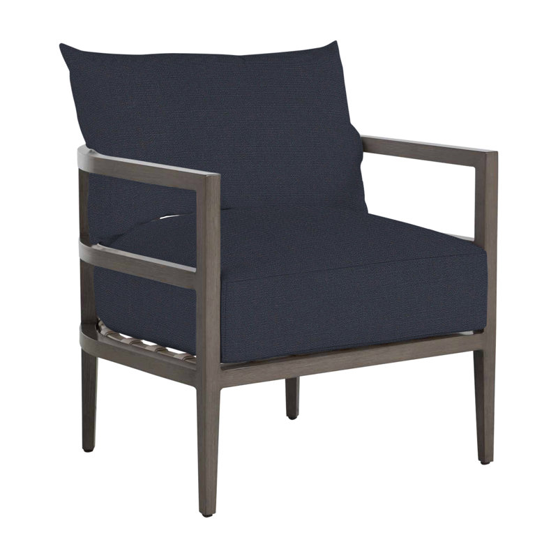 Chaise de patio Santa Barbara, Pas de soudure, Lin marine, Standard Plus