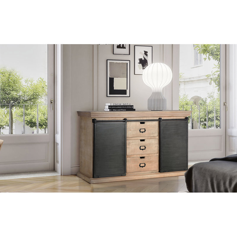 Mishler 160cm Solid Wood Sideboard