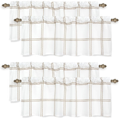 Plaid Tailored Window Valance