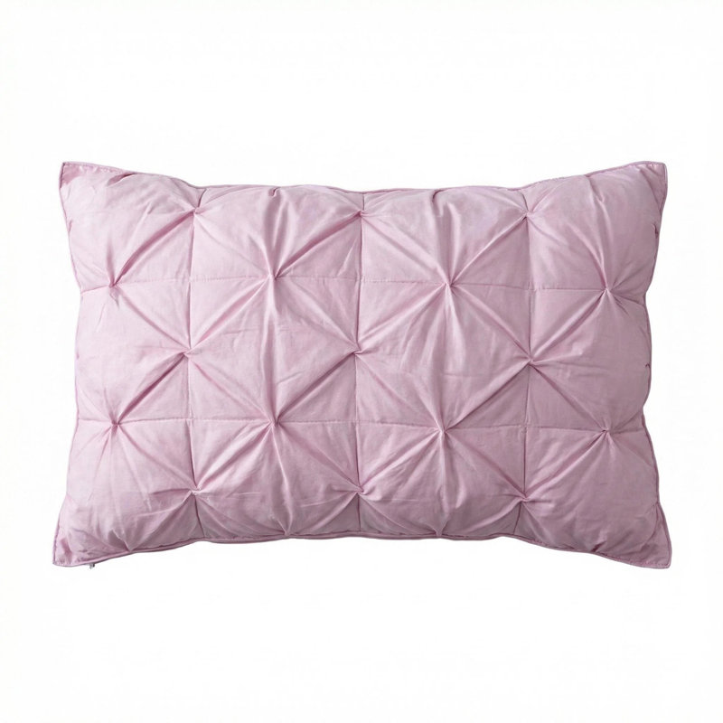 Plush Microfiber Pillow Insert (7in Height) - Water-Resistant, Machine-Washable Cushion Core - Pink, pink