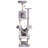 VEVOR Cat Tree 72" Cat Tower with 2 Cat Condos Sisal Scratching Post Light Grey-101925100