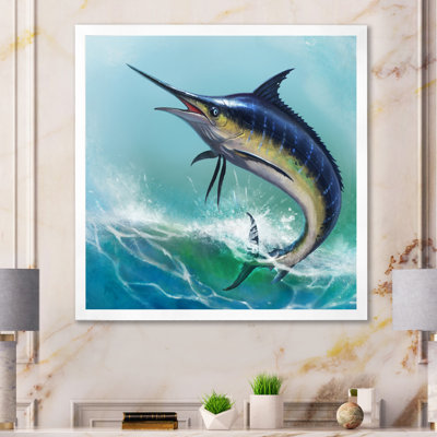 Blue Marlin In The Ocean " Blue Marlin In The Ocean " Painting Print