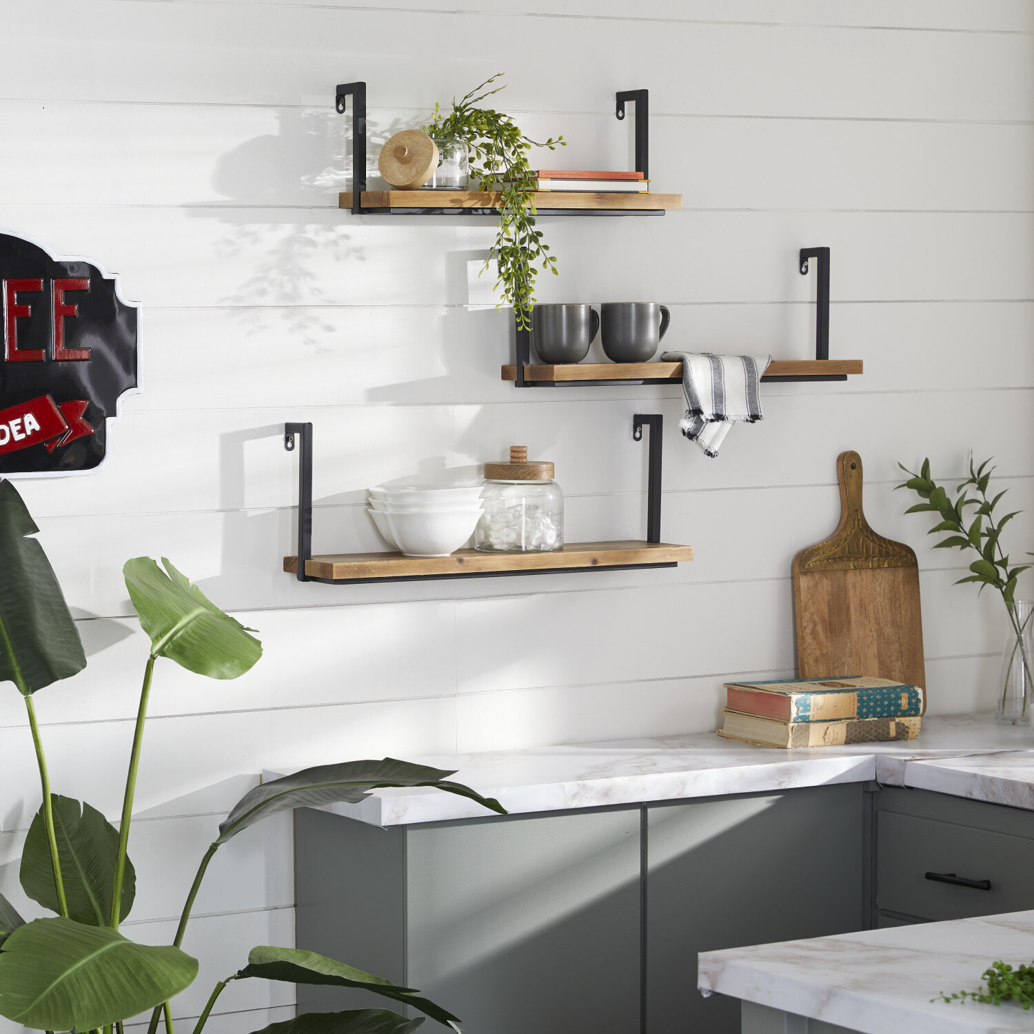 8 Stylish Floating Kitchen Shelf Design Ideas for Storage