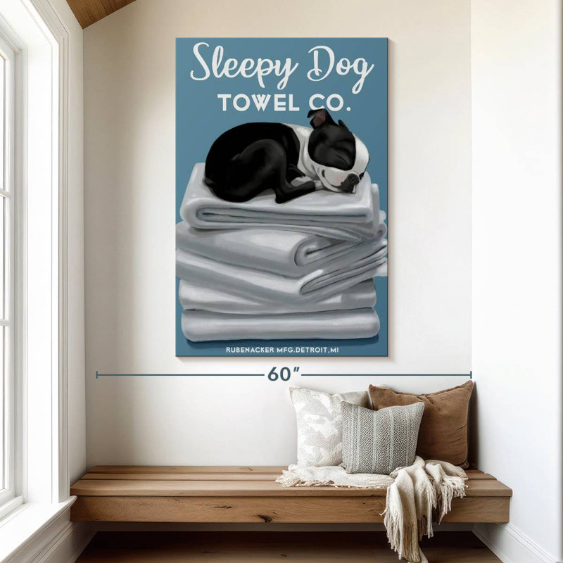 Brampt Sleepy Dog, 51" H x 34" W